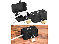 AGT 2er-Set Abschließbare Stromstecker-Schutzbox mit Vorhängeschloss; Stand-Paketbriefkästen Stand-Paketbriefkästen Stand-Paketbriefkästen Stand-Paketbriefkästen 
